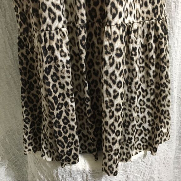 Zara Animal Pring Midi Dress Size Small - Picture 7 of 9
